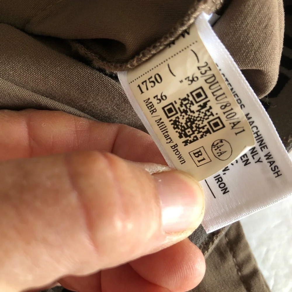 Duluth Trading Flex Dry on the Fly Cargo Pants Mens 36x36 Military Brown